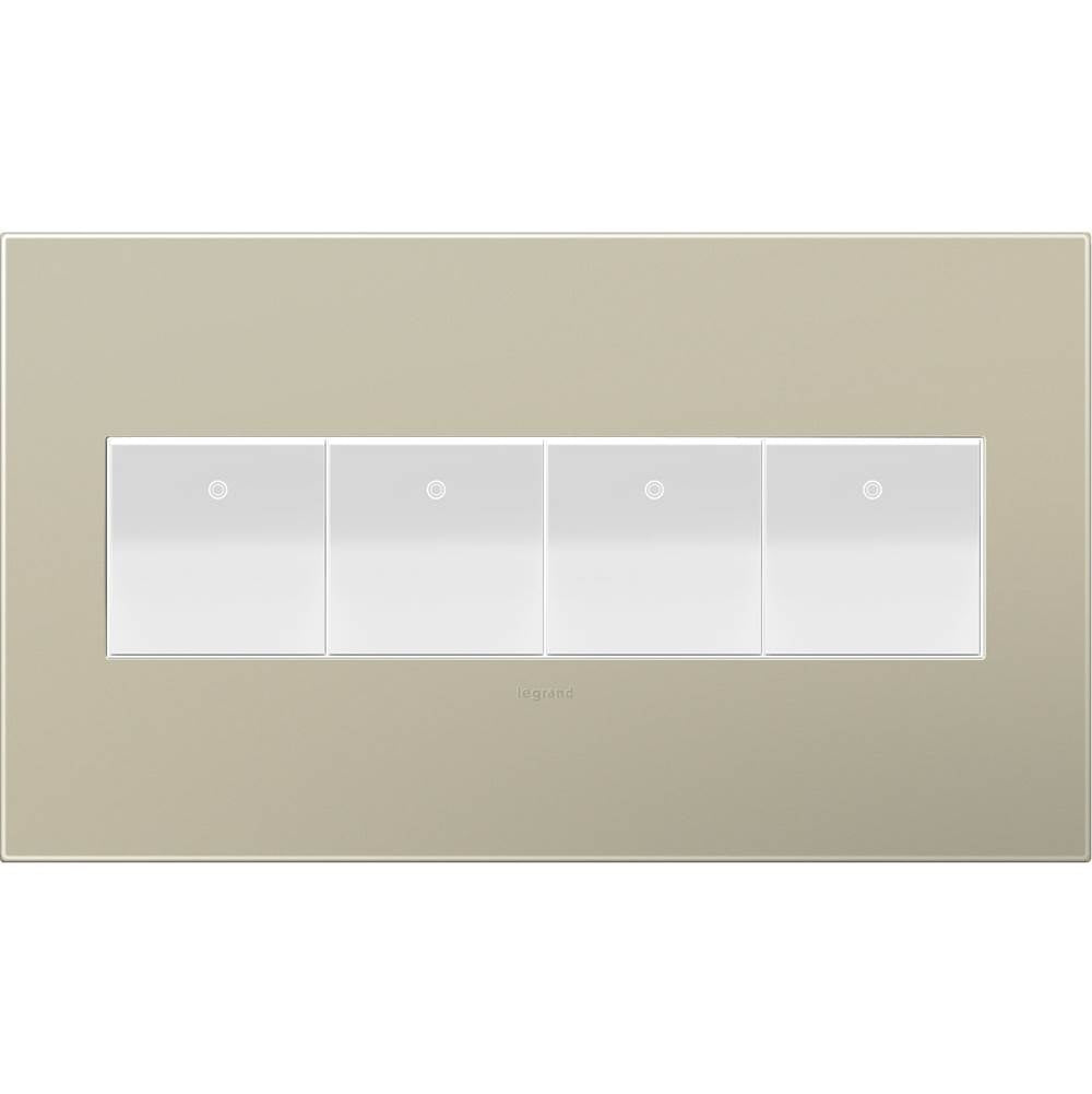Legrand Adorne Pale Blue, 4-gang Wall Plate