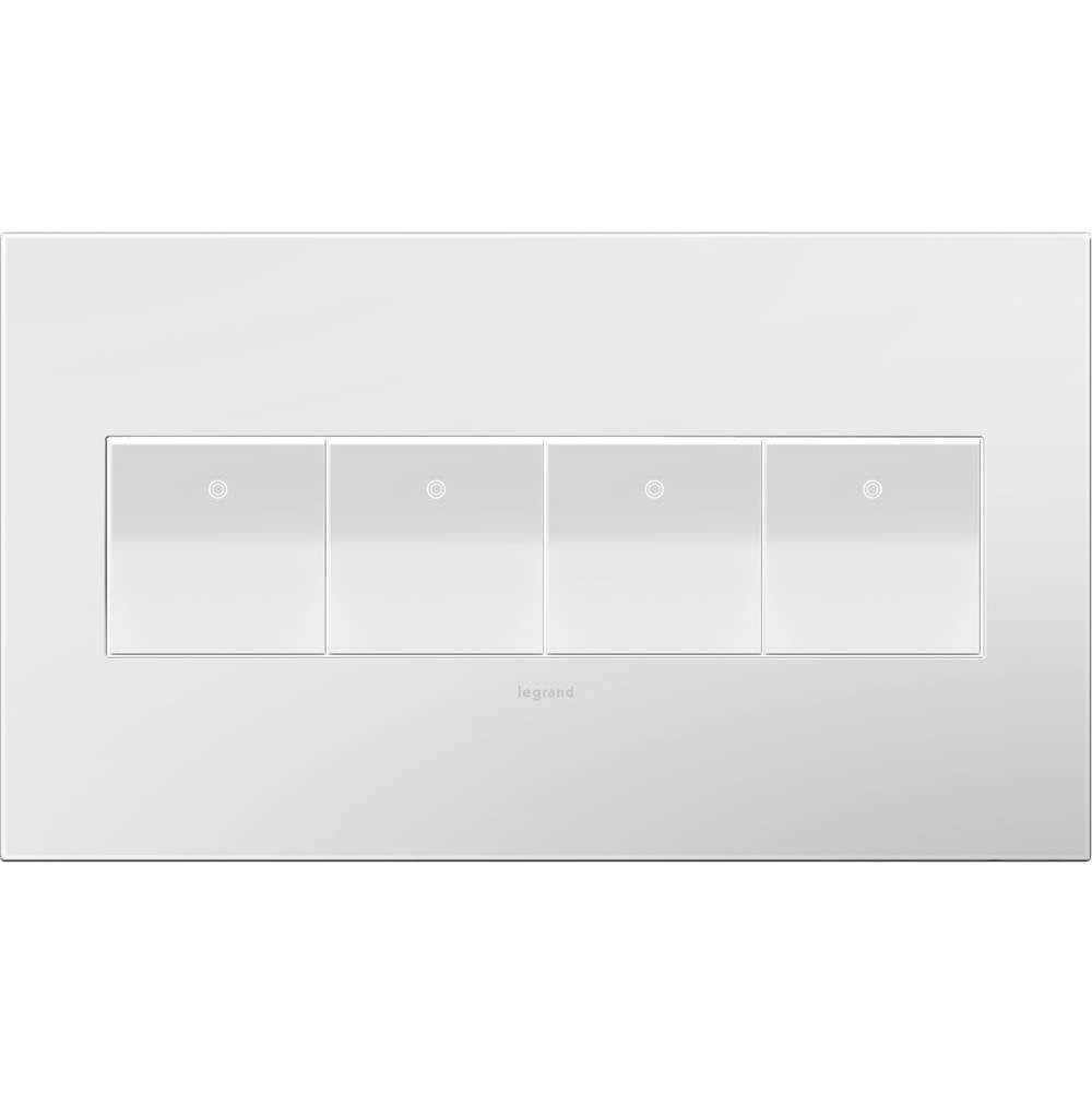 Legrand Adorne Pale Blue, 4-gang Wall Plate