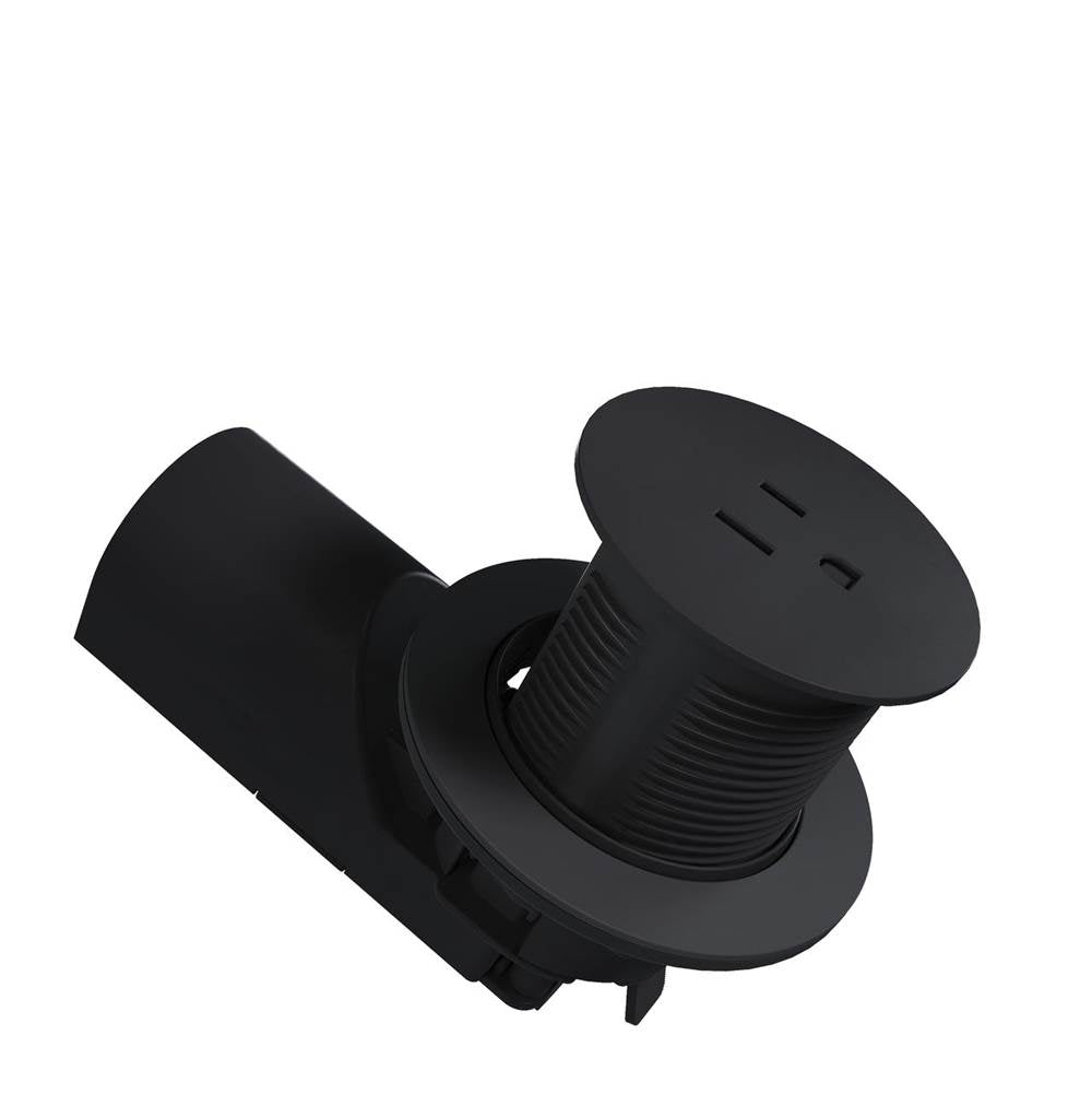 Legrand  Single Kitchen Countertop Outlet Tr 15a 125v Bk