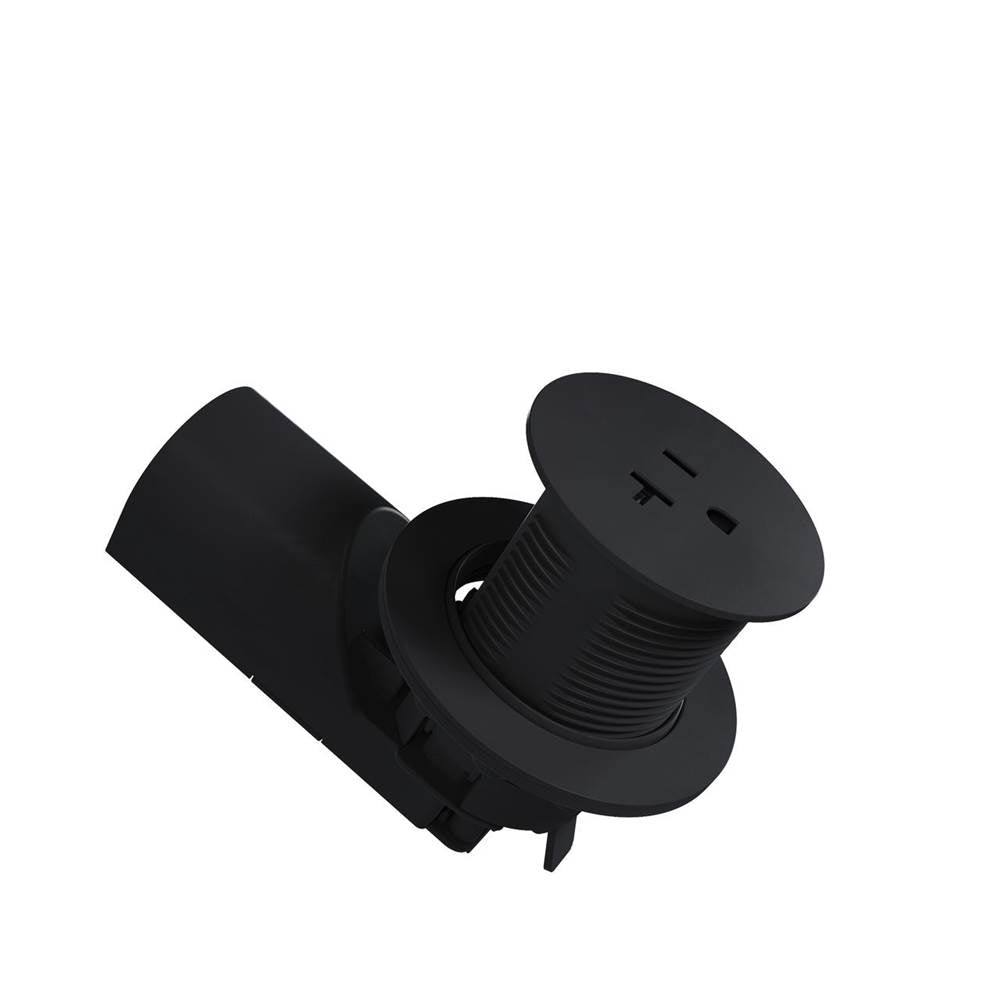 Legrand  Single Kitchen Countertop Outlet Tr 20a 125v Bk