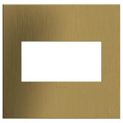 Legrand Adorne Brushed Satin Brass, 2-gang  Wall Plate