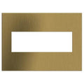 Legrand Adorne Brushed Satin Brass, 3-gang  Wall Plate