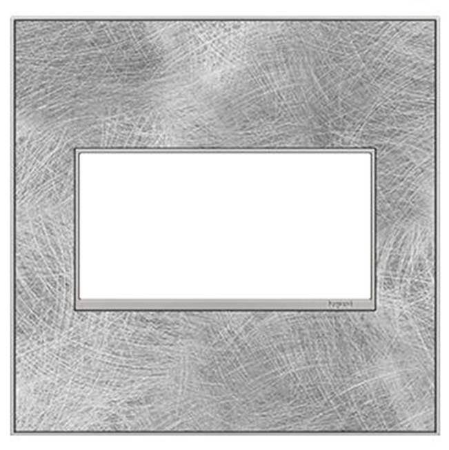 Legrand Adorne Spiraled Stainless, 2-gang Wall Plate