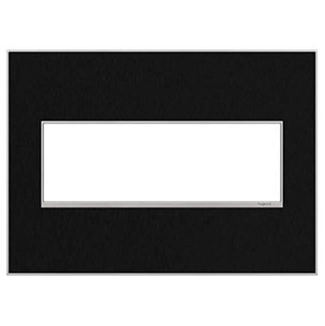 Legrand Adorne Black Stainless, 3-gang Wall Plate