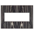 Legrand Adorne Macassar, 3-gang Wall Plate