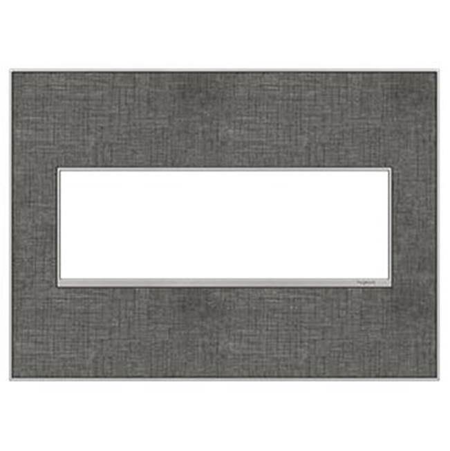 Legrand Adorne Slate Linen, 3-gang Wall Plate