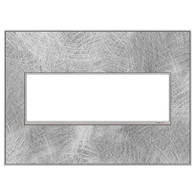 Legrand Adorne Spiraled Stainless, 3-gang Wall Plate
