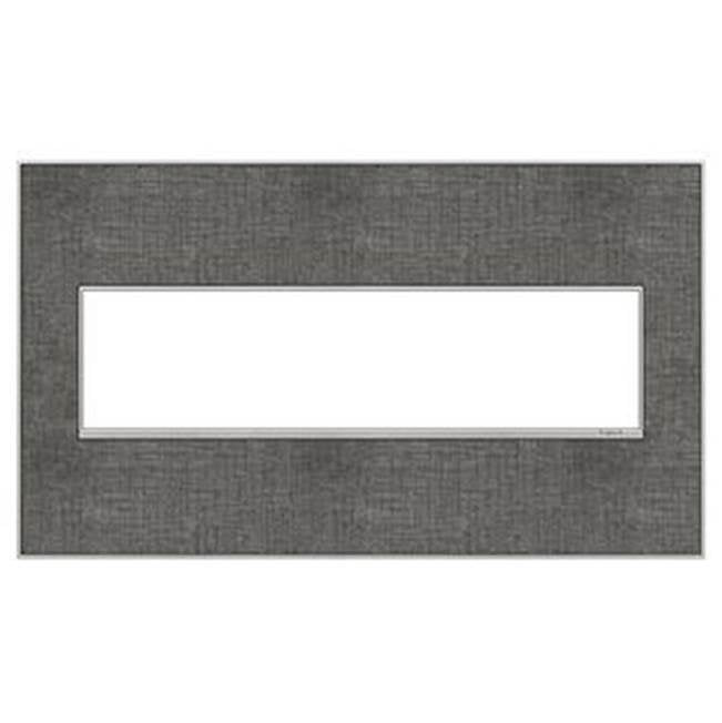 Legrand Adorne Slate Linen, 4-gang Wall Plate