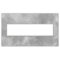 Legrand Adorne Spiraled Stainless, 4-gang Wall Plate