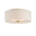Maxim Lighting 10010OMNAB Natural Aged Brass Bongo 3-light Flush Mount Image 1
