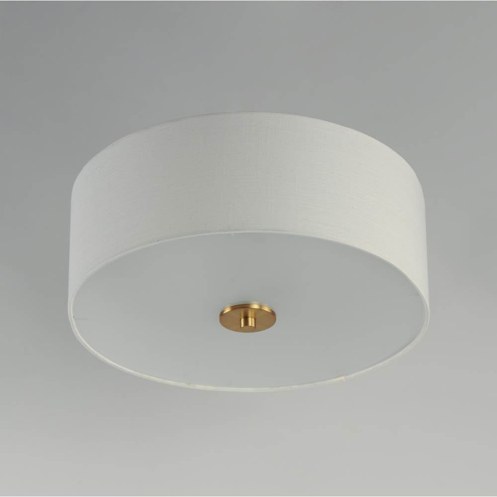 Maxim Lighting 10010OMNAB Natural Aged Brass Bongo 3-light Flush Mount Image 3