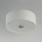 Maxim Lighting 10010OMNAB Natural Aged Brass Bongo 3-light Flush Mount Image 3
