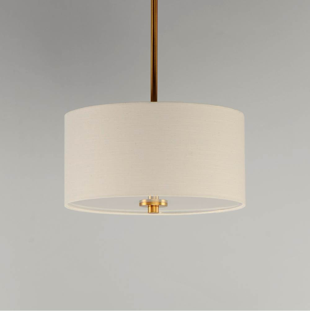 Maxim Lighting 10011OMNAB Natural Aged Brass Bongo 2-light Pendant / Semi-flush Mount Image 4