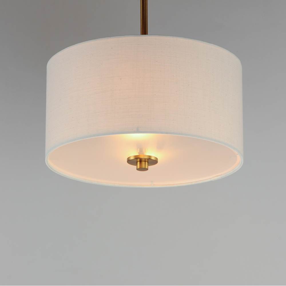 Maxim Lighting 10011OMNAB Natural Aged Brass Bongo 2-light Pendant / Semi-flush Mount Image 3