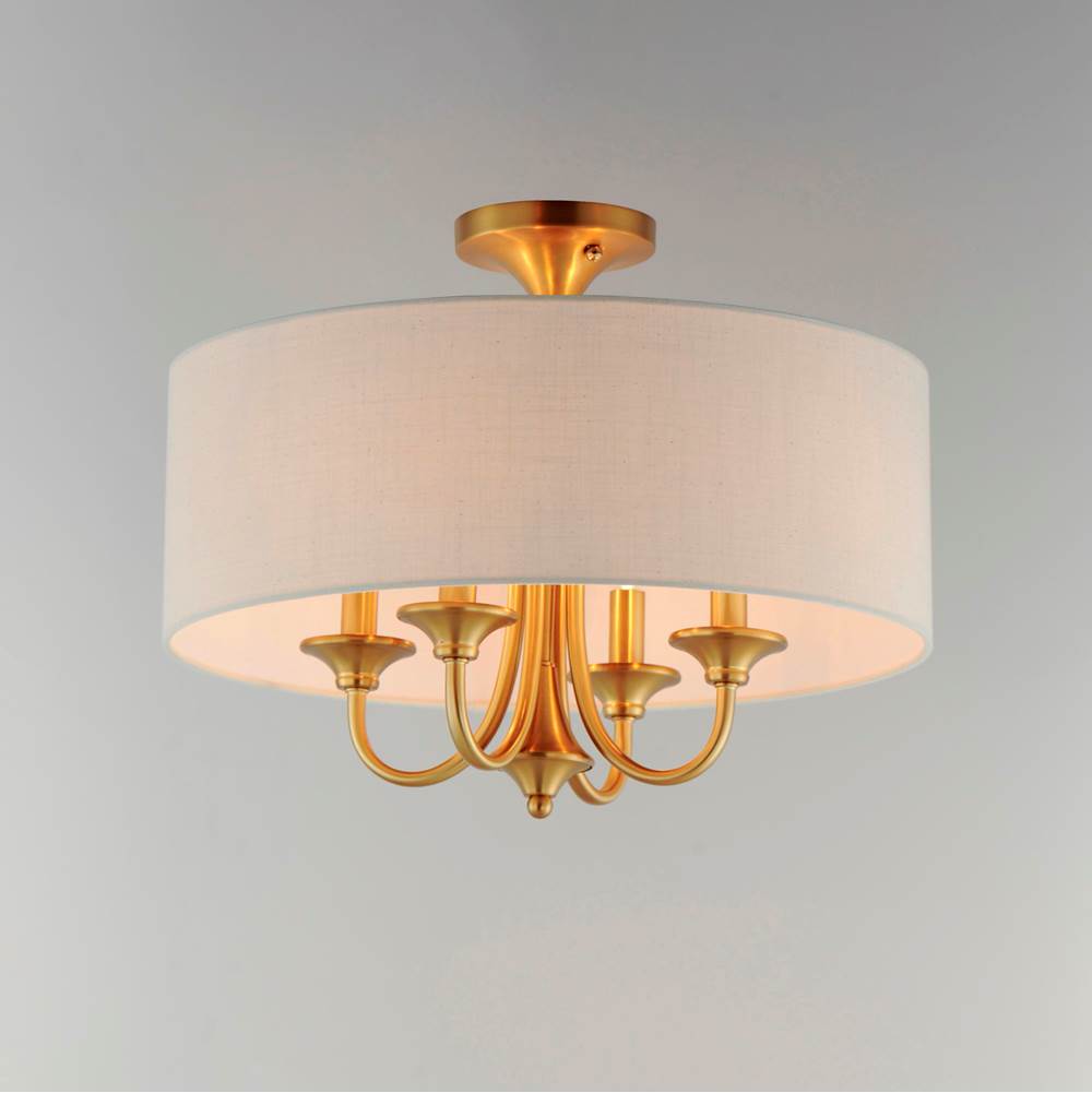 Maxim Lighting 10013OMNAB Natural Aged Brass Bongo 4-light Pendant / Semi-flush Mount Image 4
