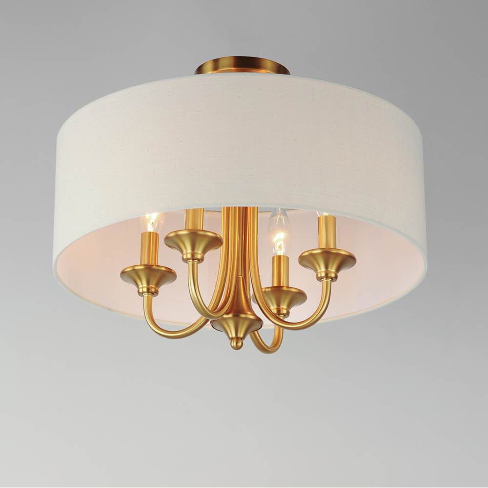 Maxim Lighting 10013OMNAB Natural Aged Brass Bongo 4-light Pendant / Semi-flush Mount Image 3