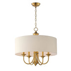 Maxim Lighting 10015OMNAB Natural Aged Brass Bongo 5-light Pendant Image 1