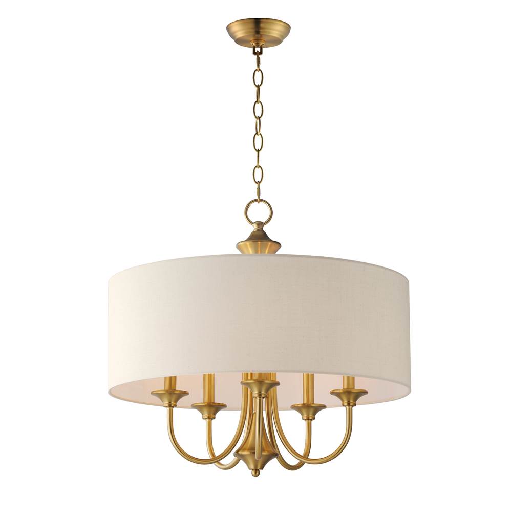 Maxim Lighting 10015OMNAB Natural Aged Brass Bongo 5-light Pendant Image 1