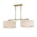 Maxim Lighting 10016OMNAB Natural Aged Brass Bongo 2-light Pendant Image 1