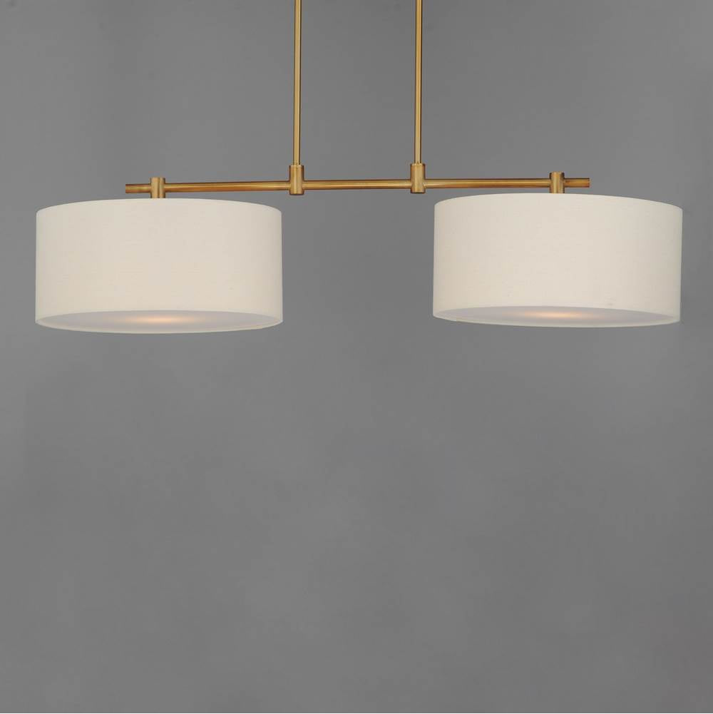 Maxim Lighting 10016OMNAB Natural Aged Brass Bongo 2-light Pendant Image 4