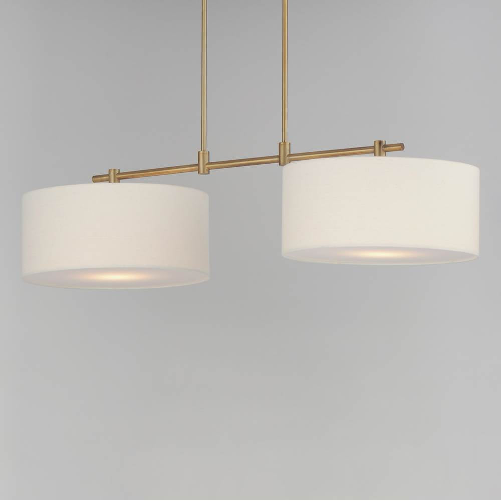 Maxim Lighting 10016OMNAB Natural Aged Brass Bongo 2-light Pendant Image 3