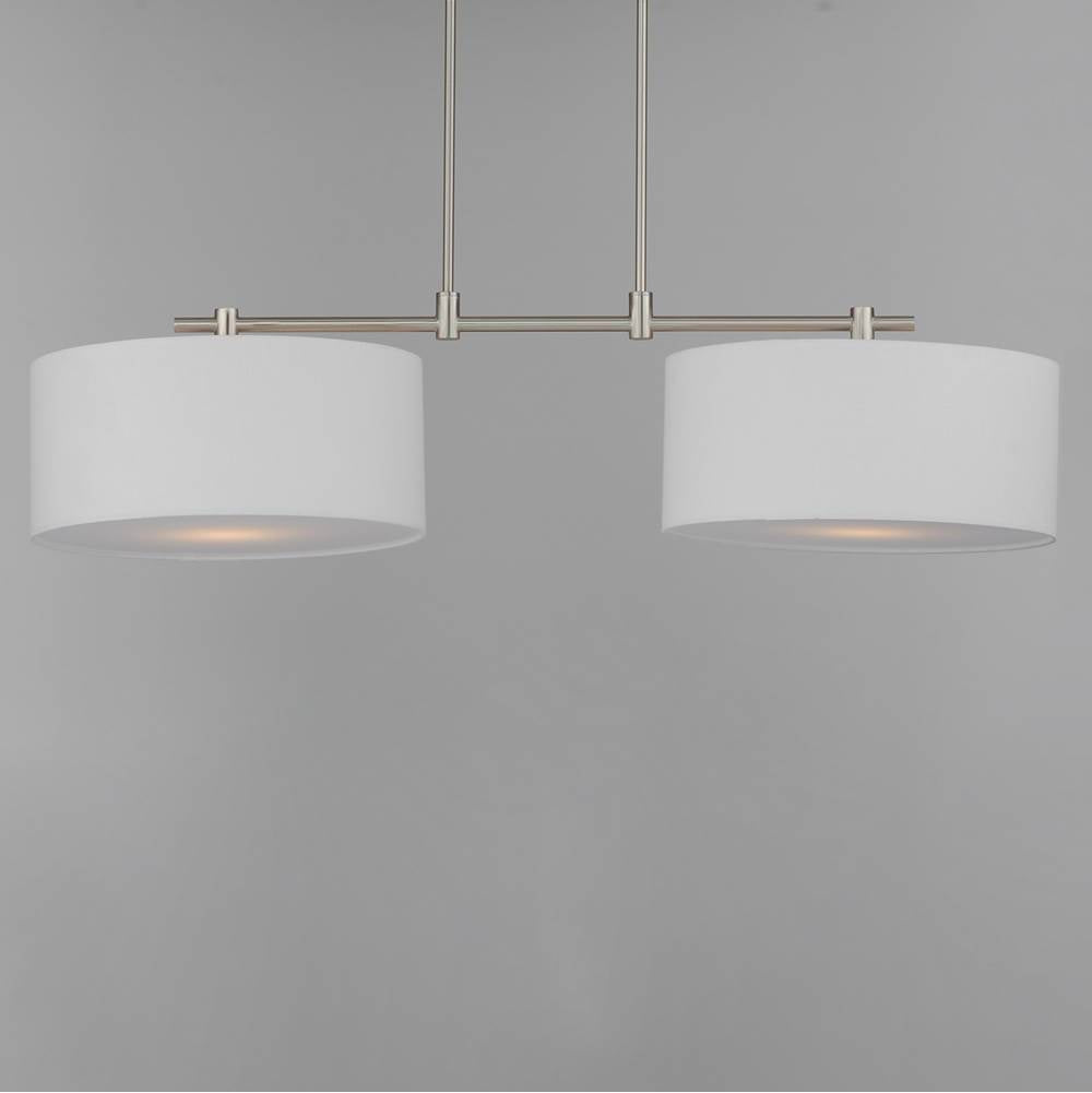 Maxim Lighting 10016WLSN Satin Nickel Bongo 2-light Pendant Image 3