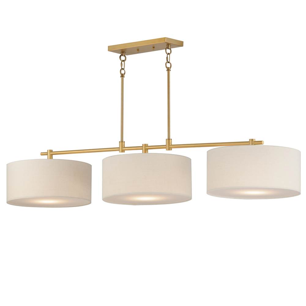 Maxim Lighting 10017OMNAB Natural Aged Brass Bongo 3-light Pendant Image 1