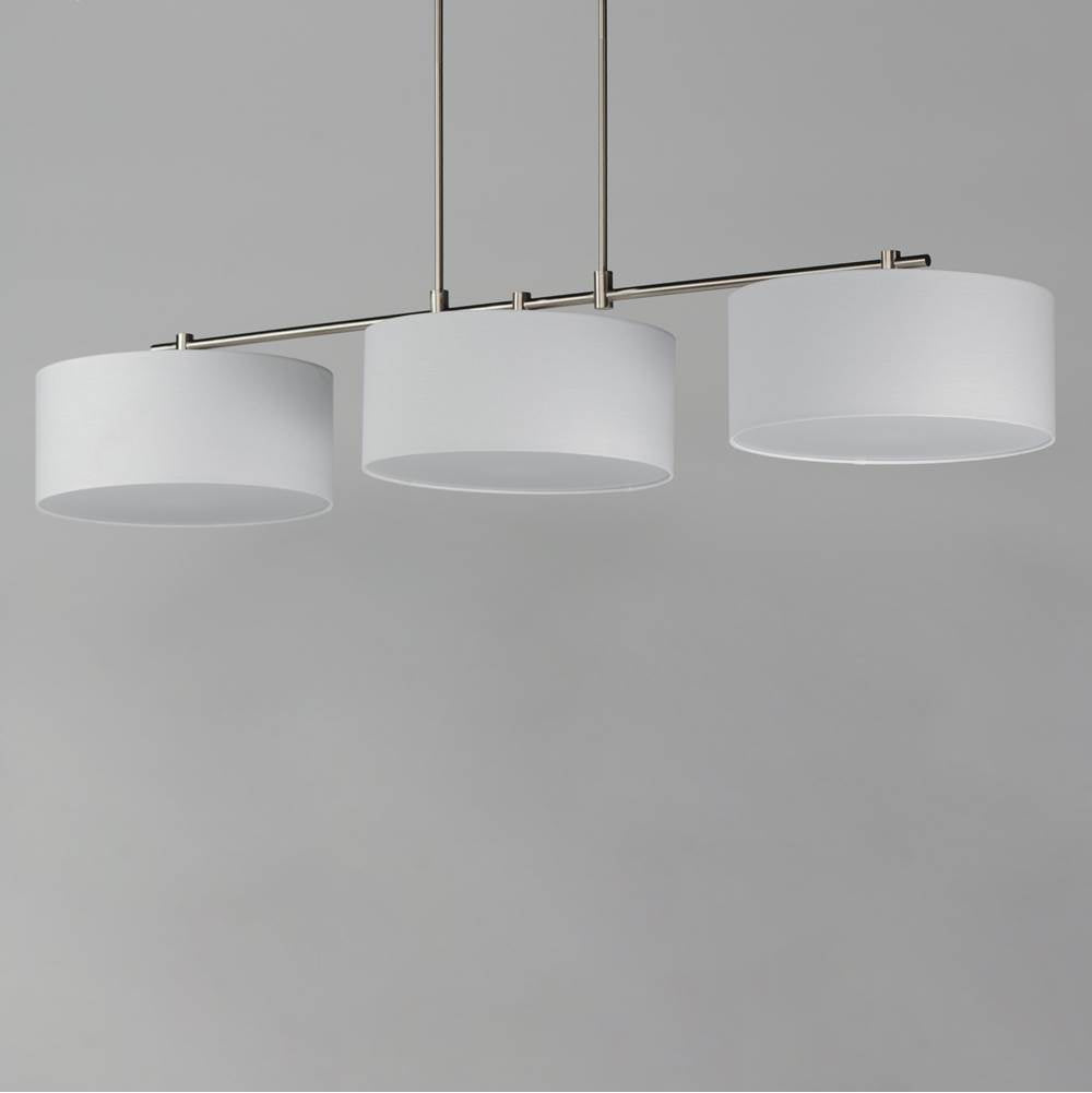 Maxim Lighting 10017WLSN Satin Nickel Bongo 3-light Pendant Image 4