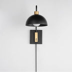 Maxim Lighting 10021BKNAB Black,Natural Aged Brass Thelonious 1-light Wall Sconce Image 3