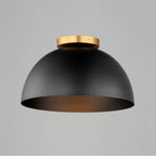 Maxim Lighting 10029BKNAB Black,Natural Aged Brass Thelonious 16'' Flush Mount Image 3