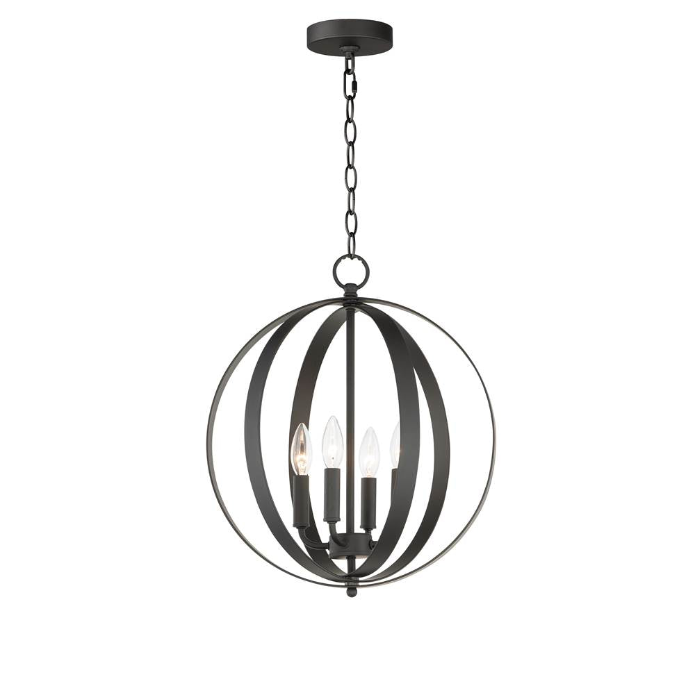 Maxim Lighting 10031BK Black Provident 4-light Chandelier Image 1