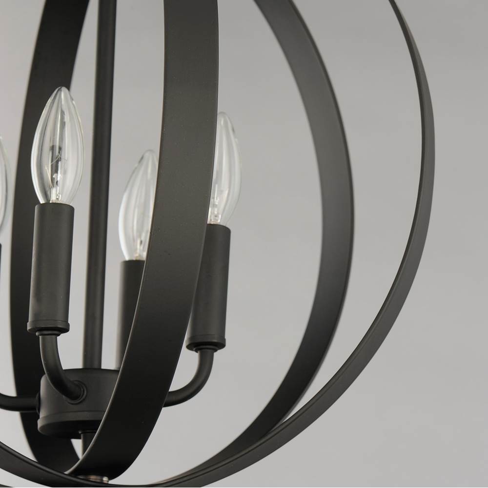 Maxim Lighting 10031BK Black Provident 4-light Chandelier Image 3