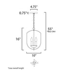 Maxim Lighting 10033BK Black Provident 3-light Chandelier Image 2