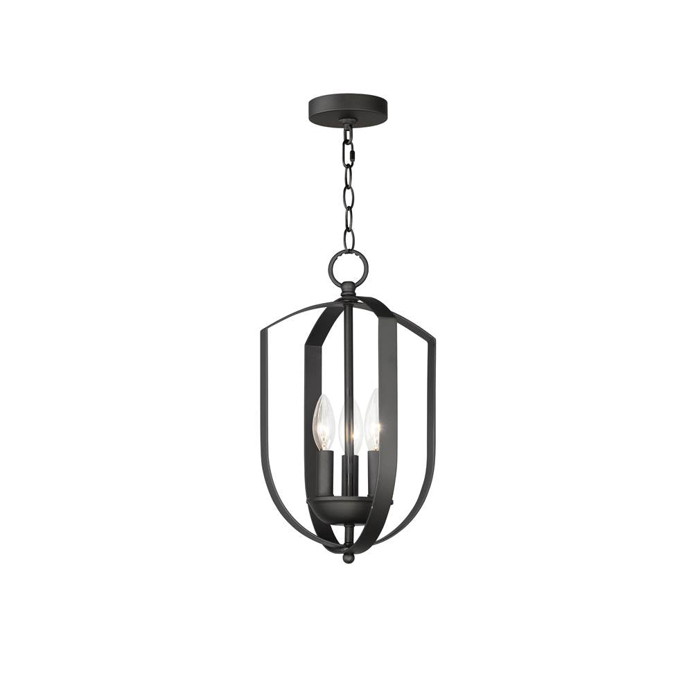 Maxim Lighting 10033BK Black Provident 3-light Chandelier Image 1
