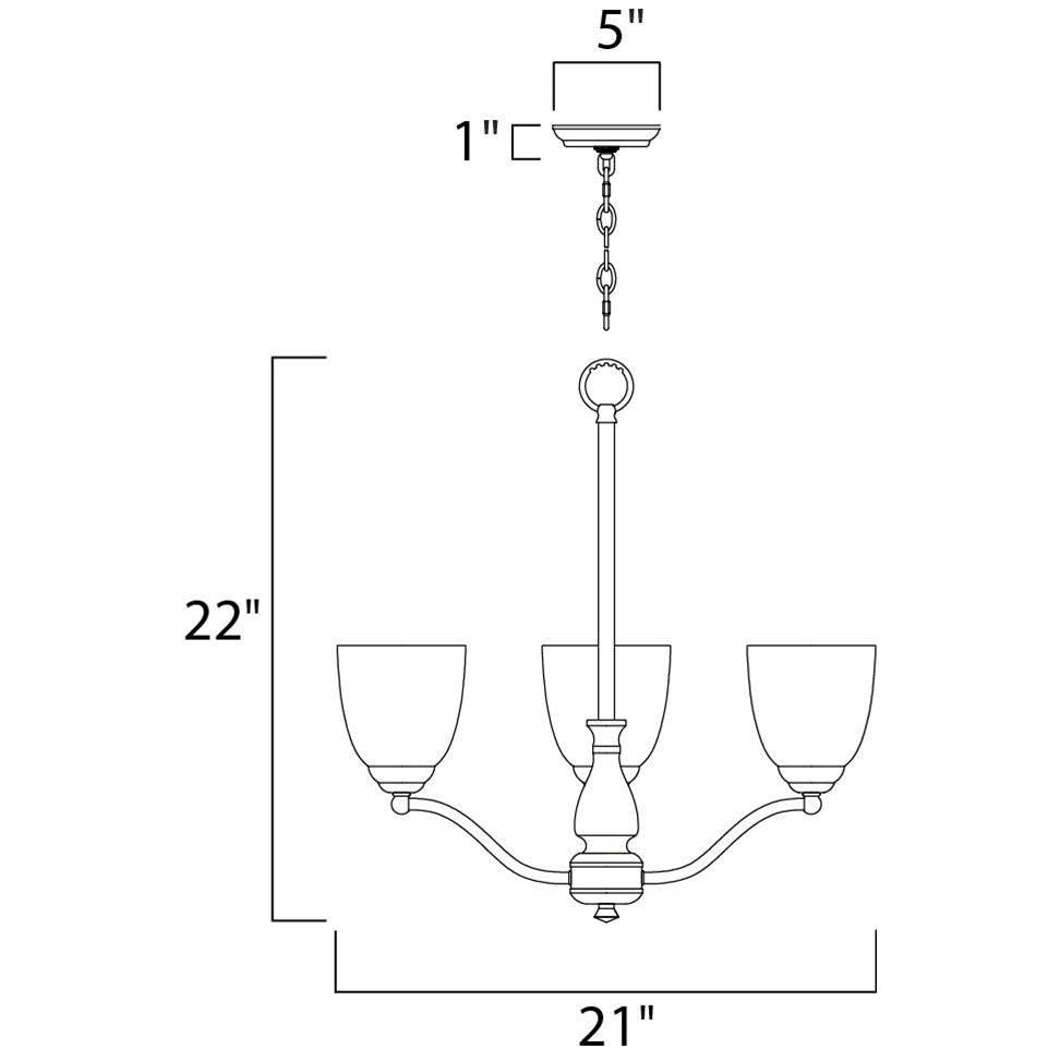 Maxim Lighting Stefan 3-light Chandelier