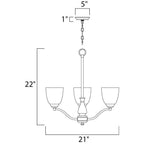 Maxim Lighting Stefan 3-light Chandelier