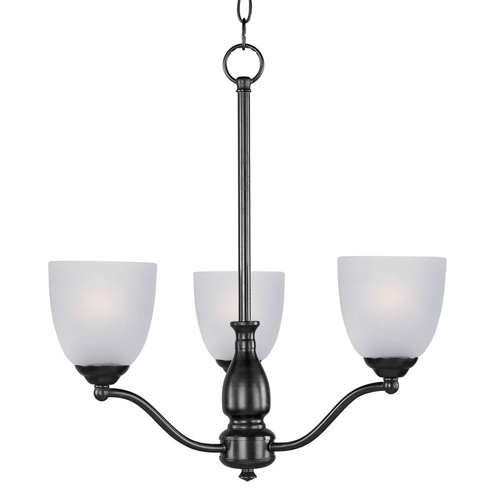 Maxim Lighting 10064FTBK Black Stefan 3-light Chandelier Image 1