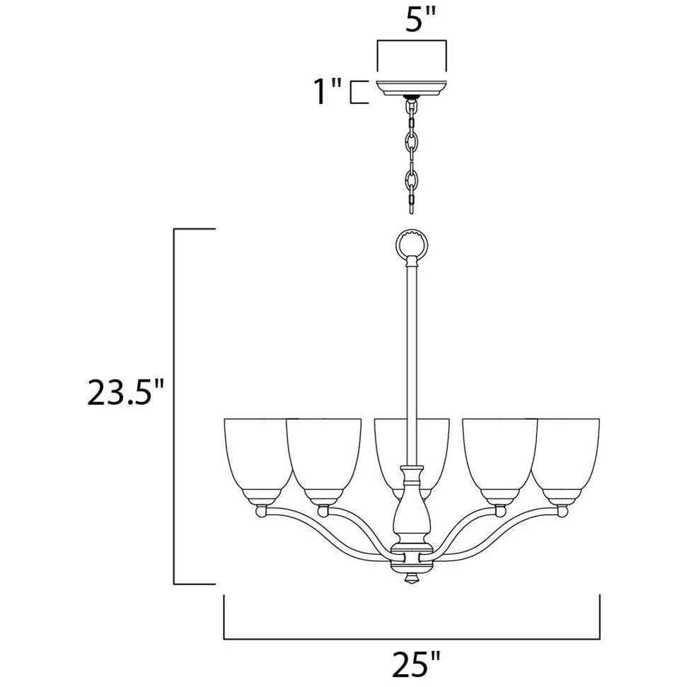 Maxim Lighting Stefan 5-light Chandelier