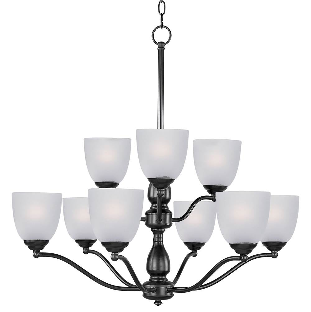 Maxim Lighting 10066FTBK Black Stefan 9-light Chandelier Image 1