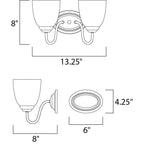 Maxim Lighting Stefan 2-light Bath Vanity
