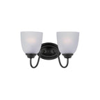 Maxim Lighting 10072FTBK Black Stefan 2-light Bath Vanity Image 1