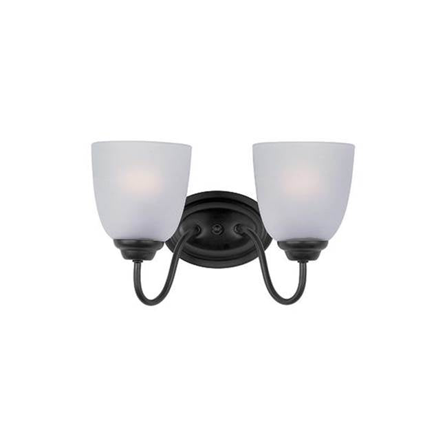 Maxim Lighting 10072FTBK Black Stefan 2-light Bath Vanity Image 1