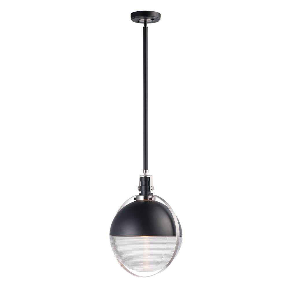 Maxim Lighting 10080CLBKSN  Axiom 1-light Led Pendant Image 1
