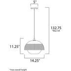 Maxim Lighting 10082WTBKSBR  Perf 1-light Pendant Image 2