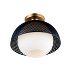 Maxim Lighting 10083WTBKSBR  Perf 1-light Flush Mount Image 1