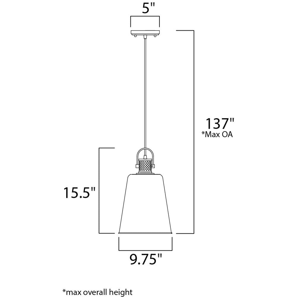Maxim Lighting 10085OIAB  Sedona 1-light Pendant Image 2