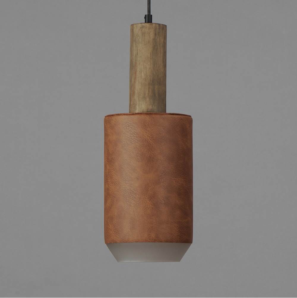 Maxim Lighting 10092WWDTN Weather Wood,Tan Leather Scout 1-light Pendant Image 3