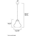 Maxim Lighting 10093CLSN Satin Nickel Stella 1-light Pendant Image 2