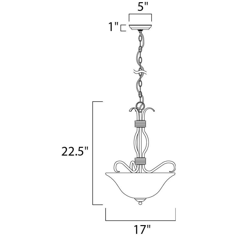 Maxim Lighting Basix 3-light Invert Bowl Pendant