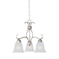 Maxim Lighting 10122FTSN Satin Nickel Basix 3-light Chandelier Image 1